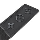 ルイヴィトン LOUIS VUITTON サンチュール スケーター M0544 ブラック コットン ベルト マットブラック金具 黒 モノグラムフラワーモチーフ 35MM