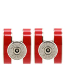 エルメス HERMES ポップアッシュ Hピアス レッド×シルバー GP ラッカー仕上げ ピアス ポップH H型 POP ラッカー 赤 ルージュ シルバー