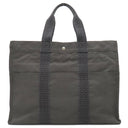 エルメス HERMES エールライントート GM グレー キャンバス トートバッグ シルバー金具 鍵・カデナ欠品