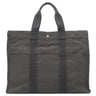 エルメス HERMES エールライントート GM グレー キャンバス トートバッグ シルバー金具 鍵・カデナ欠品