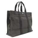 エルメス HERMES エールライントート GM グレー キャンバス トートバッグ シルバー金具 鍵・カデナ欠品