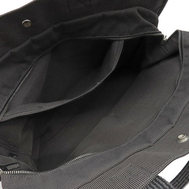 エルメス HERMES エールライントート GM グレー キャンバス トートバッグ シルバー金具 鍵・カデナ欠品