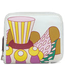 エルメス HERMES アザップコンパクト シルクイン オールオーバー ブル－ブリュム ヴォースイフト シルク コインケース シルバー金具 パティスリー フランセーズ