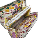 エルメス HERMES アザップコンパクト シルクイン オールオーバー ブル－ブリュム ヴォースイフト シルク コインケース シルバー金具 パティスリー フランセーズ