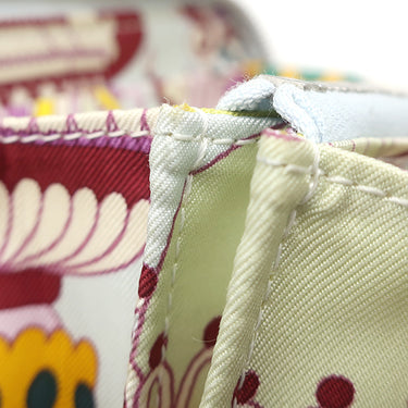 エルメス HERMES アザップコンパクト シルクイン オールオーバー ブル－ブリュム ヴォースイフト シルク コインケース シルバー金具 パティスリー フランセーズ