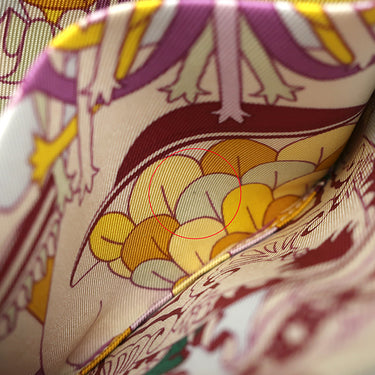 エルメス HERMES アザップコンパクト シルクイン オールオーバー ブル－ブリュム ヴォースイフト シルク コインケース シルバー金具 パティスリー フランセーズ