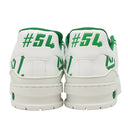 ルイヴィトン LOUIS VUITTON LV トレイナーライン ホワイト×グリーン レザー #7 スニーカー 白 緑 LV アップサイクル