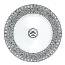エルメス HERMES デザートプレート Hデコ ブラック×ホワイト ポーセリン 食器 新品 未使用 アッシュデコ 22.5cm 2枚セット