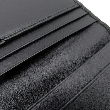 ブルガリ BVLGARI セルペンティ スカリエ マン 284708 ブラック カーフ 長財布 マットシルバー金具 黒 二つ折り 札入れ