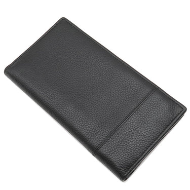 ブルガリ BVLGARI セルペンティ スカリエ マン 284708 ブラック カーフ 長財布 マットシルバー金具 黒 二つ折り 札入れ