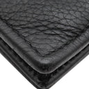 ブルガリ BVLGARI セルペンティ スカリエ マン 284708 ブラック カーフ 長財布 マットシルバー金具 黒 二つ折り 札入れ