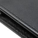 ブルガリ BVLGARI セルペンティ スカリエ マン 284708 ブラック カーフ 長財布 マットシルバー金具 黒 二つ折り 札入れ