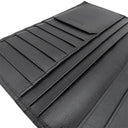 ブルガリ BVLGARI セルペンティ スカリエ マン 284708 ブラック カーフ 長財布 マットシルバー金具 黒 二つ折り 札入れ