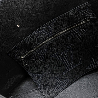 ルイヴィトン LOUIS VUITTON カバ ヴォワヤージュNV M57290 ブラック レザー トリヨンシャドウレザー トートバッグ シルバー金具 黒 ハンドバッグ