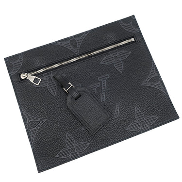 ルイヴィトン LOUIS VUITTON カバ ヴォワヤージュNV M57290 ブラック レザー トリヨンシャドウレザー トートバッグ シルバー金具 黒 ハンドバッグ