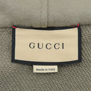 グッチ GUCCI ハーフジップ スウェット 644656 カーキ コットン 14038 パーカー ゴールド金具 ウェブストライプ トレーナー フーディー 長袖