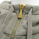 グッチ GUCCI ハーフジップ スウェット 644656 カーキ コットン 14038 パーカー ゴールド金具 ウェブストライプ トレーナー フーディー 長袖