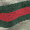 グッチ GUCCI ハーフジップ スウェット 644656 カーキ コットン 14038 パーカー ゴールド金具 ウェブストライプ トレーナー フーディー 長袖