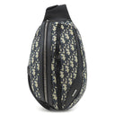 クリスチャン・ディオール Christian Dior スカラベ 1ESBO040YKY ブラック×ベージュ レザー オブリークジャカード ボディバッグ シルバー金具 オブリーク ジャカード ショルダーバッグ 黒