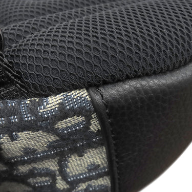 クリスチャン・ディオール Christian Dior スカラベ 1ESBO040YKY ブラック×ベージュ レザー オブリークジャカード ボディバッグ シルバー金具 オブリーク ジャカード ショルダーバッグ 黒