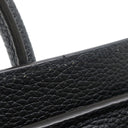 セリーヌ CELINE ラゲージ ナノ ショッパー 189243DRU.38NO ブラック カーフ ドラムドカーフレザー 2WAYバッグ シルバー金具 黒 ハンドバッグ ショルダー