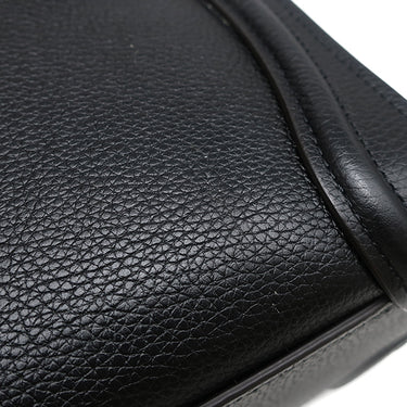 セリーヌ CELINE ラゲージ ナノ ショッパー 189243DRU.38NO ブラック カーフ ドラムドカーフレザー 2WAYバッグ シルバー金具 黒 ハンドバッグ ショルダー