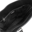 プラダ PRADA 2way トートバッグ 2VG115 ブラック ナイロン レザー TESSUTO SPAZZOLATO 2WAYバッグ シルバー金具 黒 ショルダー