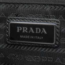 プラダ PRADA 2way トートバッグ 2VG115 ブラック ナイロン レザー TESSUTO SPAZZOLATO 2WAYバッグ シルバー金具 黒 ショルダー