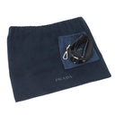 プラダ PRADA 2way トートバッグ 2VG115 ブラック ナイロン レザー TESSUTO SPAZZOLATO 2WAYバッグ シルバー金具 黒 ショルダー