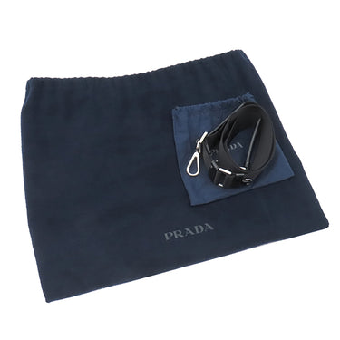プラダ PRADA 2way トートバッグ 2VG115 ブラック ナイロン レザー TESSUTO SPAZZOLATO 2WAYバッグ シルバー金具 黒 ショルダー