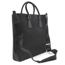 プラダ PRADA 2way トートバッグ 2VG115 ブラック ナイロン レザー TESSUTO SPAZZOLATO 2WAYバッグ シルバー金具 黒 ショルダー