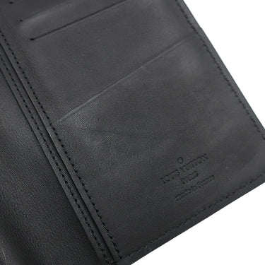 ルイヴィトン LOUIS VUITTON ポルトフォイユ ブラザ NM M69980 ブラック グレインレザー 長財布 ブラック金具 二つ折り LVアエログラム