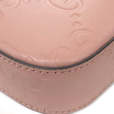 グッチ GUCCI GG スーパー ミニバッグ 772794 ピンク レザー ショルダーバッグ ゴールド金具