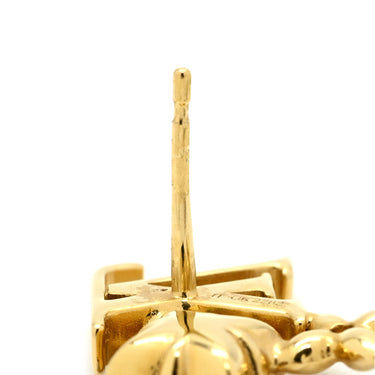 ルイヴィトン LOUIS VUITTON ブックル ドレイユ・ピュス ルルグラム ピアス M00786 ゴールド GP ラインストーン ピアス LV イニシャル モノグラム・フラワー