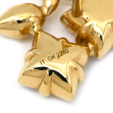 ルイヴィトン LOUIS VUITTON ブックル ドレイユ・ピュス ルルグラム ピアス M00786 ゴールド GP ラインストーン ピアス LV イニシャル モノグラム・フラワー