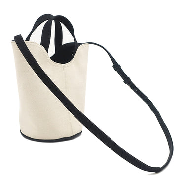 バレンシアガ BALENCIAGA ウェーブ XS 619979 ホワイト×ブラック キャンバス 2WAYバッグ シルバー金具 トートバッグ ショルダーバッグ 白 黒