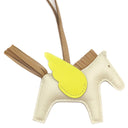 エルメス HERMES ロデオPM ペガサス クレ×チャイ×ライム アニョーミロ バッグチャーム オフホワイト 茶 黄色