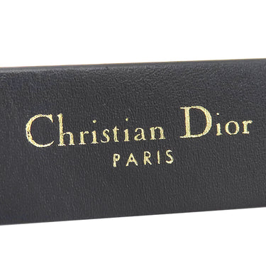 クリスチャン・ディオール Christian Dior サドル ベルト ブラック レザー ＃70 ベルト ゴールド金具 黒