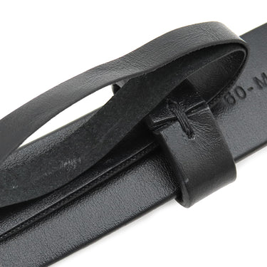 クリスチャン・ディオール Christian Dior サドル ベルト ブラック レザー ＃70 ベルト ゴールド金具 黒