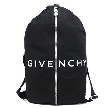 ジバンシイ GIVENCHY Gジップ バックパック BKU038K1JE ブラック ナイロン 2WAYバッグ シルバー金具 黒 ロゴ ボディバッグ リュック