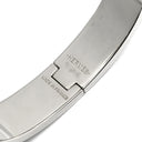 エルメス HERMES クリックH PM ホワイト×シルバー GP エナメル ブレスレット 白 Hブレス
