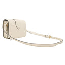 ルイヴィトン LOUIS VUITTON LVPONT9 LVポンヌフ M55950 クレーム スムースレザー ショルダーバッグ ゴールド金具 白 水色 LVサークル