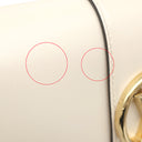 ルイヴィトン LOUIS VUITTON LVPONT9 LVポンヌフ M55950 クレーム スムースレザー ショルダーバッグ ゴールド金具 白 水色 LVサークル