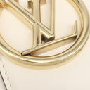 ルイヴィトン LOUIS VUITTON LVPONT9 LVポンヌフ M55950 クレーム スムースレザー ショルダーバッグ ゴールド金具 白 水色 LVサークル