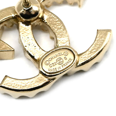 シャネル CHANEL ココマーク スターピアス ゴールド GP ラインストーン ピアス CHANEL CCマーク 星 スタッドピアス