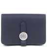 エルメス HERMES ドゴン カードケース ブルーニュイ トゴ コインケース シルバー金具 新品 未使用 紺 ミニ財布