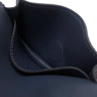 エルメス HERMES ドゴン カードケース ブルーニュイ トゴ コインケース シルバー金具 新品 未使用 紺 ミニ財布