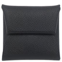 エルメス HERMES バスティア ブラック ヴォーエプソン コインケース シルバー金具 黒