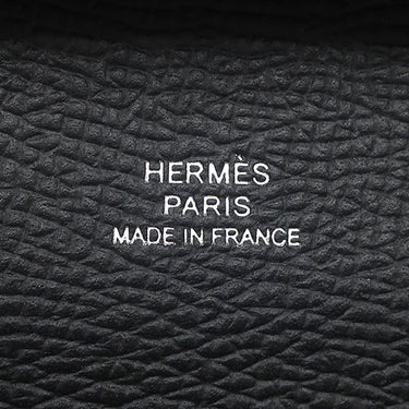 エルメス HERMES バスティア ブラック ヴォーエプソン コインケース シルバー金具 黒