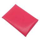 エルメス HERMES カルヴィ デュオ ローズエクストリーム シェーブル シェーブルシャムキラ カードケース シルバー金具 新品 未使用 フラグメントケース